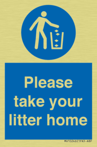 Please take your litter home